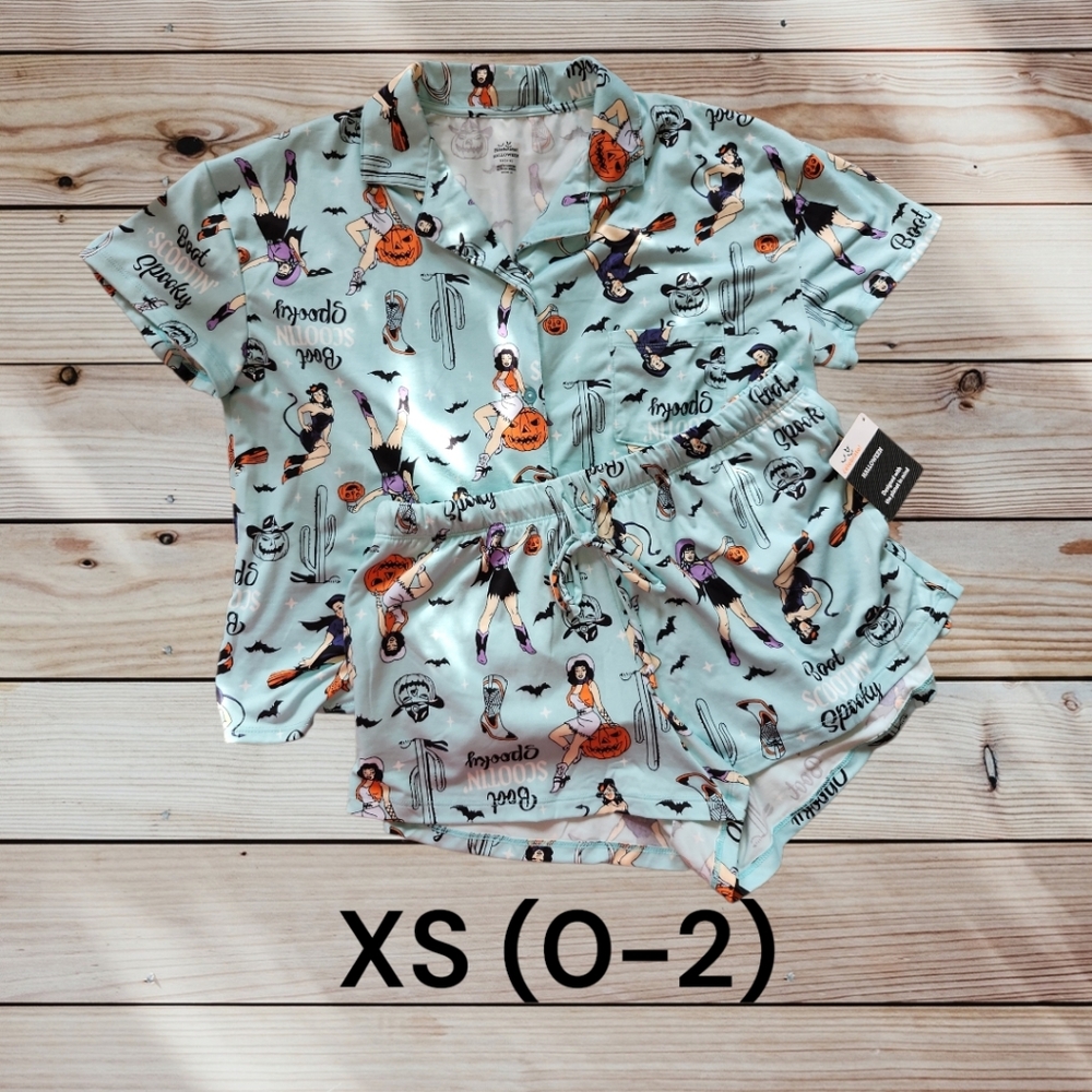 Mint Green Graphic Pajama Set